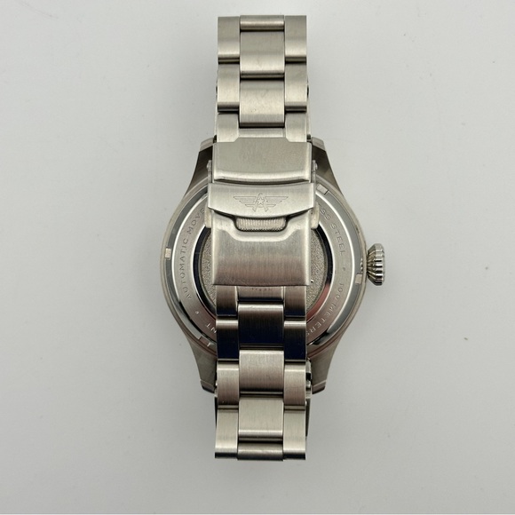 Aeromat Airspeed Azure Stainless Steel Mens 44mm Automatic Pilot Watch - Picture 5 of 7